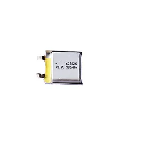 Kamcy lipo battery 3.7v 602626 400mah rechargeable polymer lithium batteries