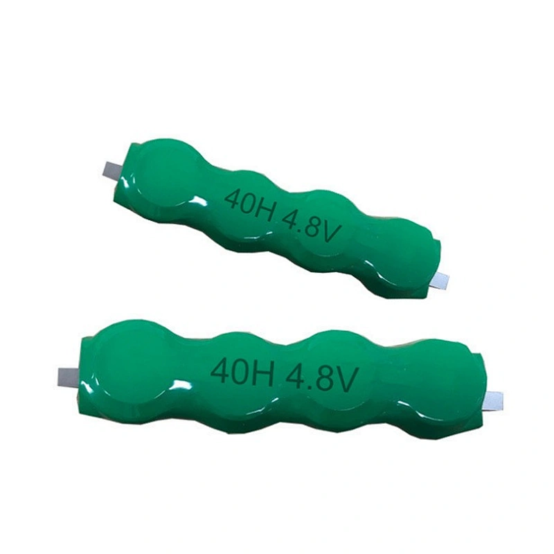 Customized 40mAh 40H nimh button cell pack 1.2V 2.4V 3.6V 4.8V 6V for solar lamp