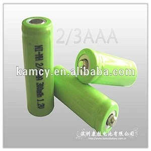 2/3AAA 300 nimh battery 1.2v 300mah rechargeable nickel metal hydride batteries