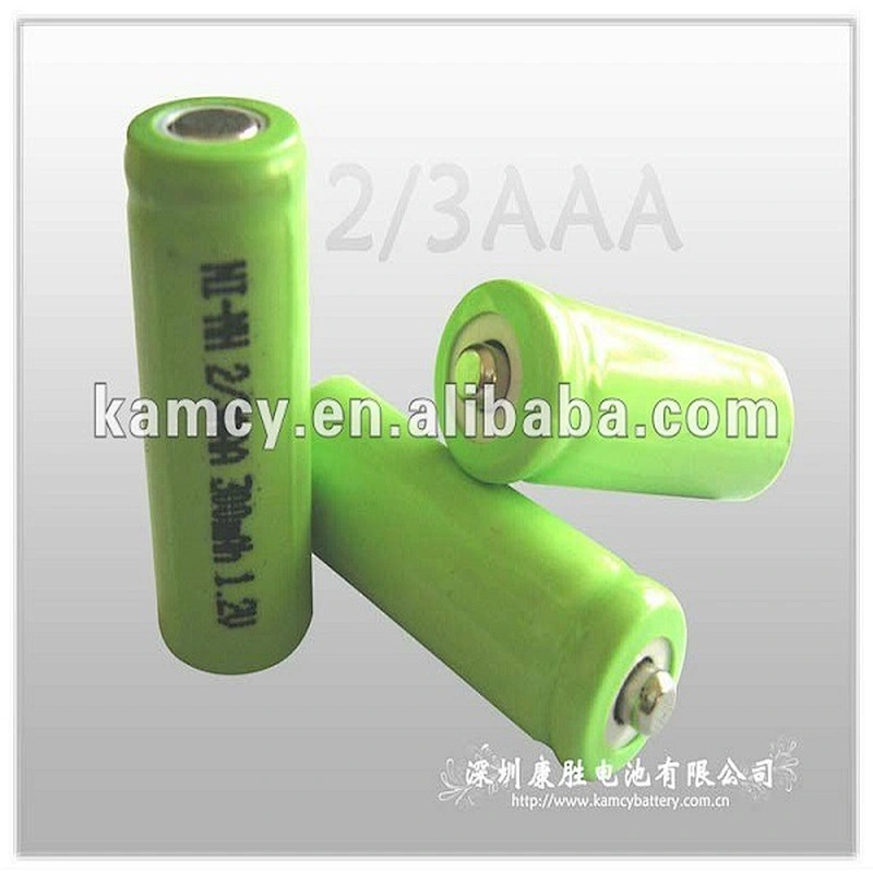 2/3AAA 300 nimh battery 1.2v 300mah rechargeable nickel metal hydride batteries
