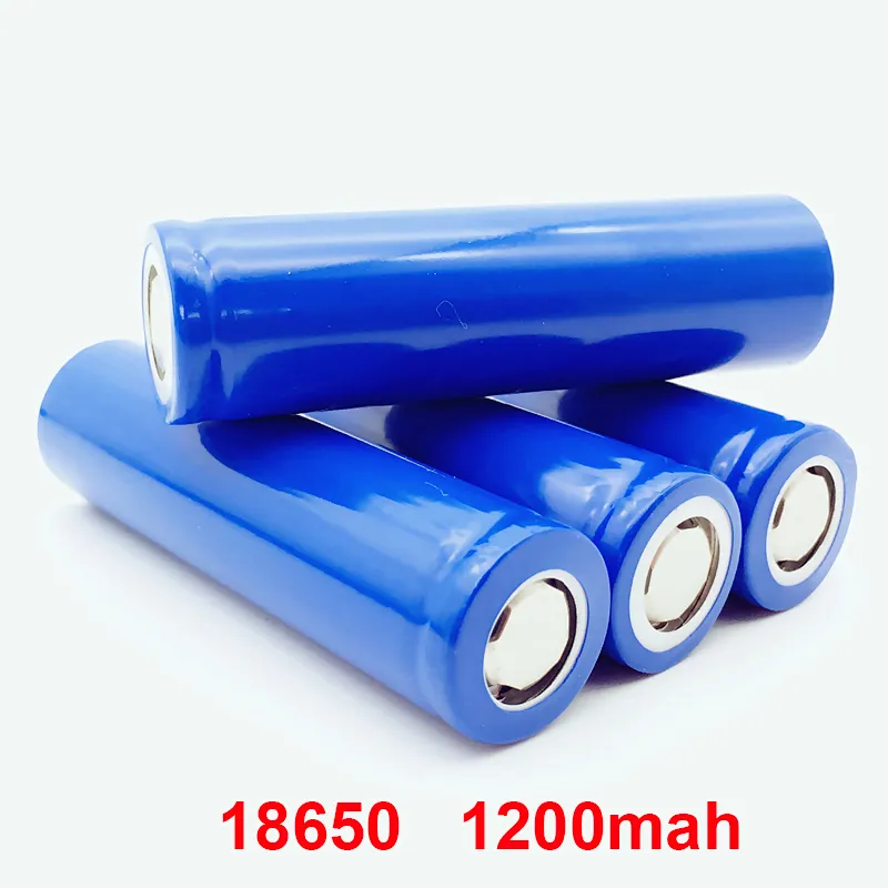 3.7v 18650 Battery 1200mah Toys Rechargeable Cylindrical Li-ion Battery