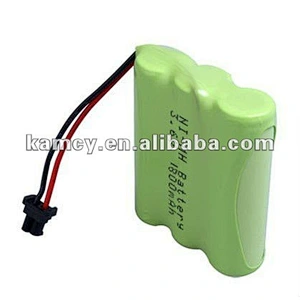 3.6v rechargeable battery pack nimh AA 1200mAh 3.6volt battery pack