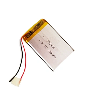 Fast delivery 383450 Lipo battery rechargeable 650mAh 3.7V lithium polymer battery