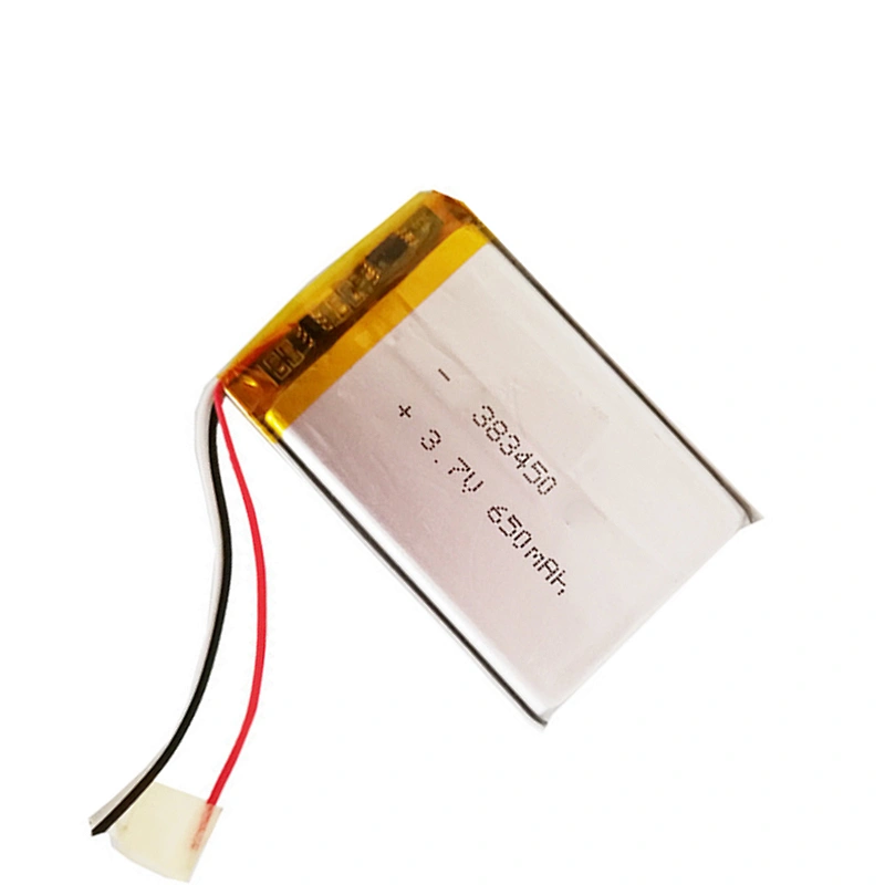 Fast delivery 383450 Lipo battery rechargeable 650mAh 3.7V lithium polymer battery