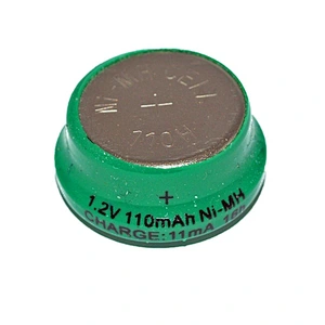 NiMH 110H 1.2V 110mAh button Battery 1.2V 110mah ni-mh button cell batteries