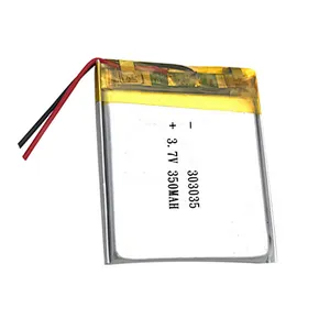 Power Bank Polymer Battery Long Cycle Life 3.7V  350mAh  303035 Lipo Battery 303035