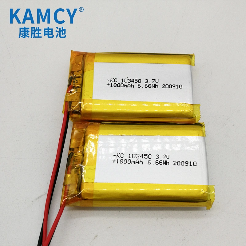 103450 1800mah 3.7v lithium polymer battery 1800mah lipo battery 3.7V for GPS tracker