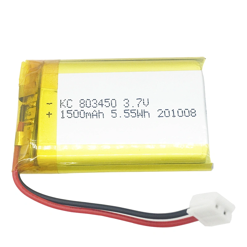 Lithium Polymer Battery 3.7V Long Cycle Life 500 Times 1500mAh 803450 Lipo Battery