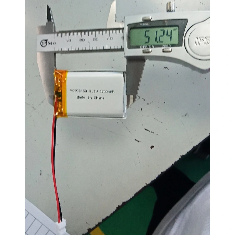 903450 3.7v 1700mAh Rechargeable Lipo Battery IEC UN38.3 MSDS Approved Lithium Polymer Battery