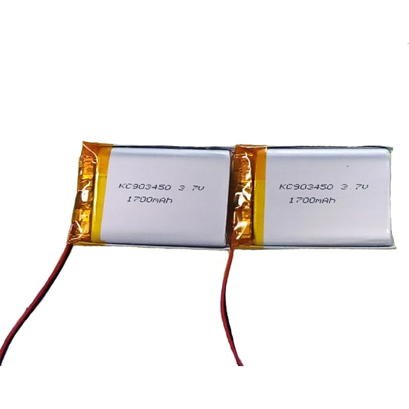 903450 3.7v 1700mAh Rechargeable Lipo Battery IEC UN38.3 MSDS Approved Lithium Polymer Battery