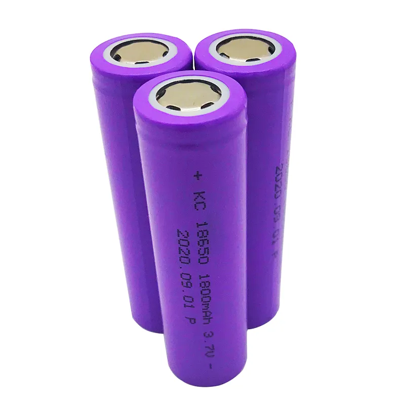 Rechargeable 18650  1800mah 3.7V li-ion battery for cleaner robot solar energy storage  Ebike EV  home appliances