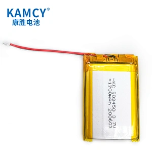 903450 3.7v 1700mAh Rechargeable Lipo Battery IEC UN38.3 MSDS Approved Lithium Polymer Battery