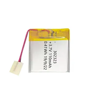 Power Bank Polymer Battery Long Cycle Life 3.7V 120mAh  302323 Lipo Battery
