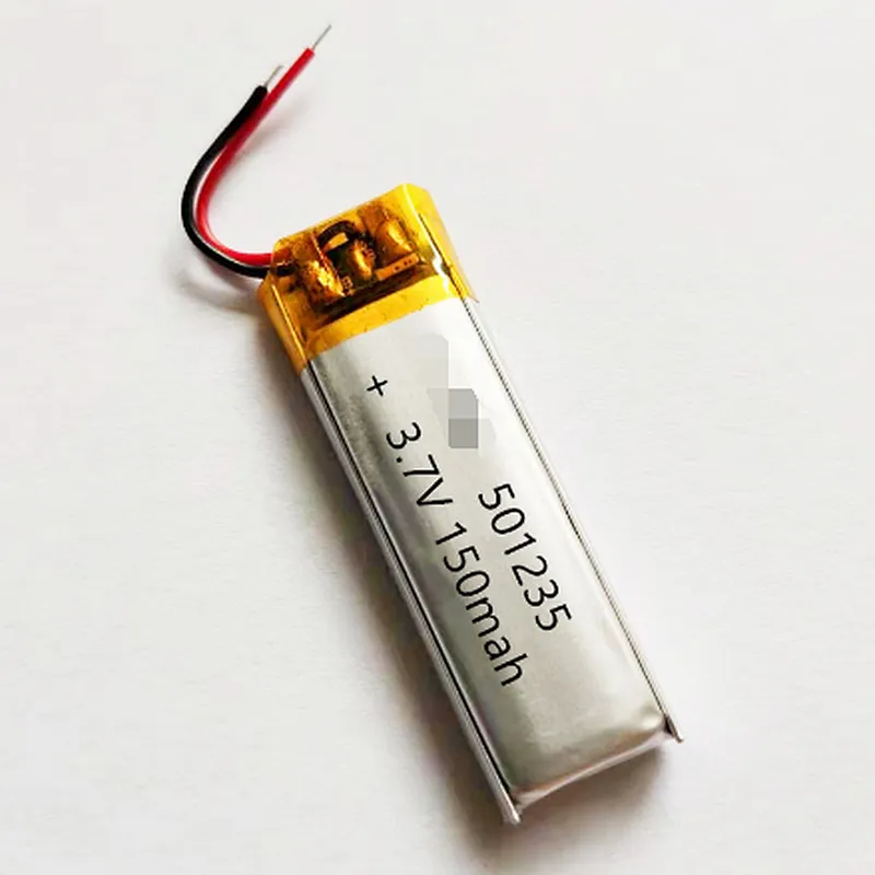 high quality  501235 3.7V 150mAh li polymer rechargeable batteries