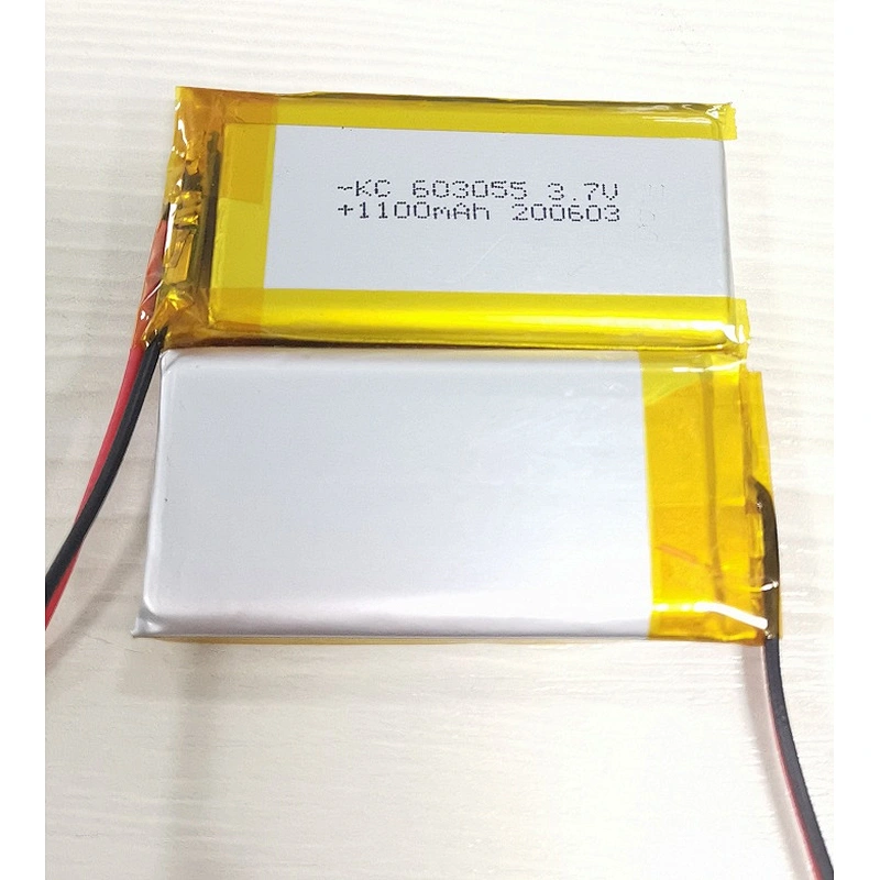 Factory rechargeable 603055 Lipo battery 1100mah 3.7V li polymer battery for sweeping machine