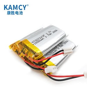 922242 3.7v 1000mAh Rechargeable Lipo Battery IEC UN38.3 MSDS Approved Lithium Polymer Battery