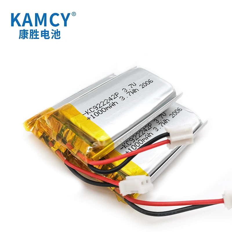 922242 3.7v 1000mAh Rechargeable Lipo Battery IEC UN38.3 MSDS Approved Lithium Polymer Battery