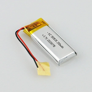 factory price 501535 3.7V 250mAh li polymer rechargeable batteries