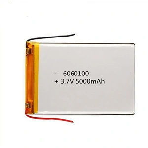 6060100 3.7v 5000mAh Rechargeable Lipo Battery IEC UN38.3 MSDS Approved Lithium Polymer Battery