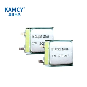 Rechargeable lipo battery 302323 3.7v 120mah li polymer battery with PCM for Electric toy