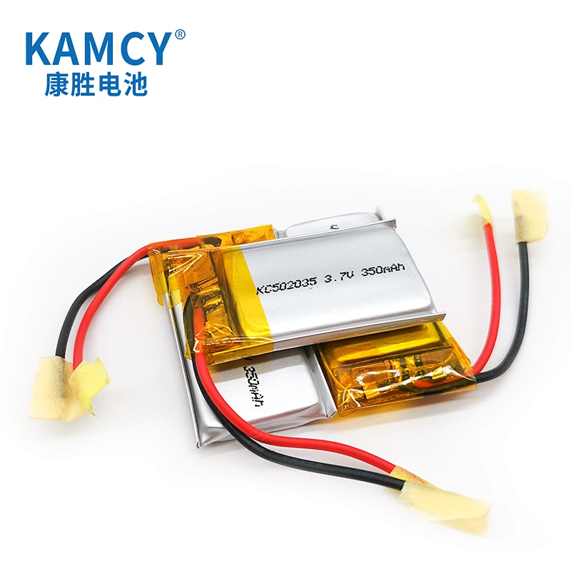 Rechargeable smallest battery 502035 3.7V 350mAh lipo battery with PCM and wires for 3C digital products