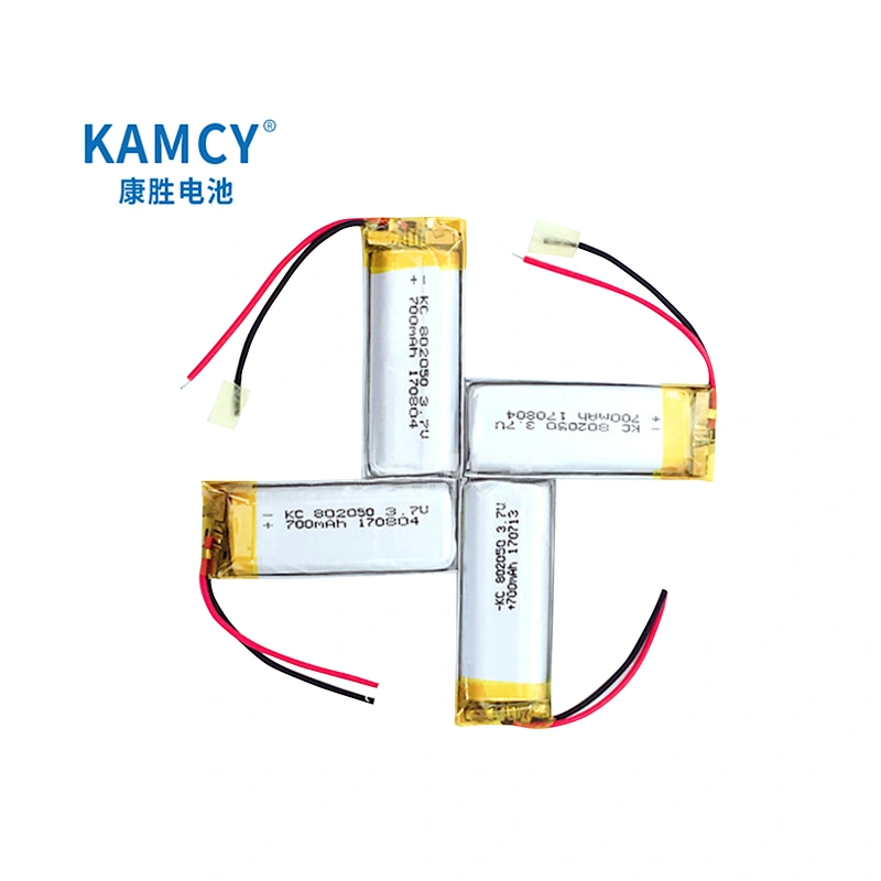 802050 3.7v 700mAh Rechargeable Lipo Battery IEC UN38.3 MSDS Approved Lithium Polymer Battery