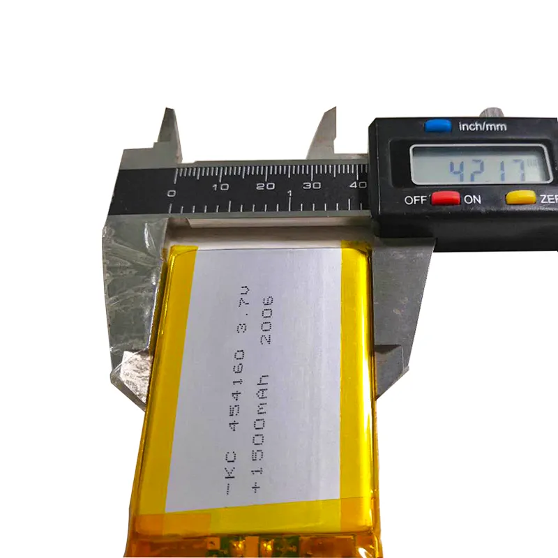 High Discharge 1500mAh 454160 Li Polymer Battery Lipo Battery 3.7V