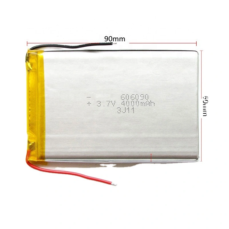 606090 3.7v 4000mAh Rechargeable Lipo Battery IEC UN38.3 MSDS Approved Lithium Polymer Battery