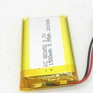 Lithium Polymer Battery 3.7V Long Cycle Life 500 Times 1500mAh 803450 Lipo Battery