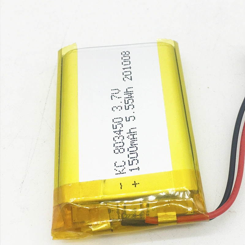 Lithium Polymer Battery 3.7V Long Cycle Life 500 Times 1500mAh 803450 Lipo Battery