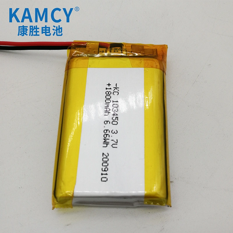 103450 1800mah 3.7v lithium polymer battery 1800mah lipo battery 3.7V for GPS tracker