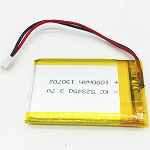 Consumer Electronic 1000mAh 523450 Lipo Battery Long Cycle Life 500 Times Polymer Battery