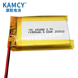 103450 1800mah 3.7v lithium polymer battery 1800mah lipo battery 3.7V for GPS tracker