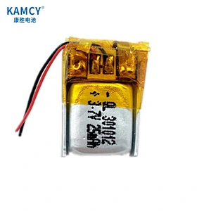 lipo 18mAh battery 3.7V 301012  T3.0mm W10mm L12mm with pcm and wires
