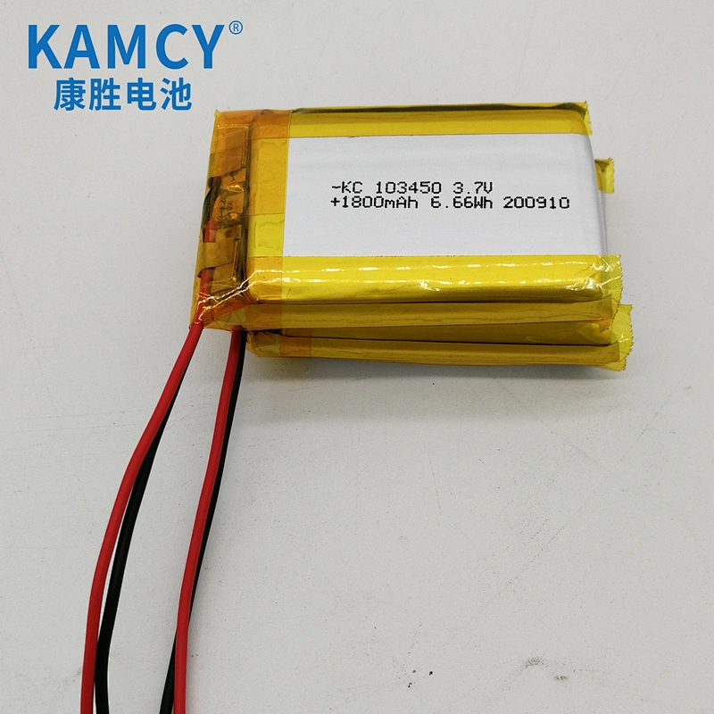 103450 1800mah 3.7v lithium polymer battery 1800mah lipo battery 3.7V for GPS tracker