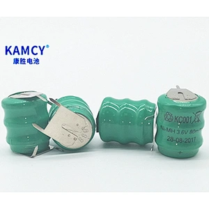 Ni-mh Button Cell Small Battery 80mAh Rechargeable Nimh Battery with Solder Tabs