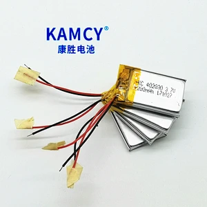 factory supply 402030 3.7V 200mAh li polymer rechargeable batteries
