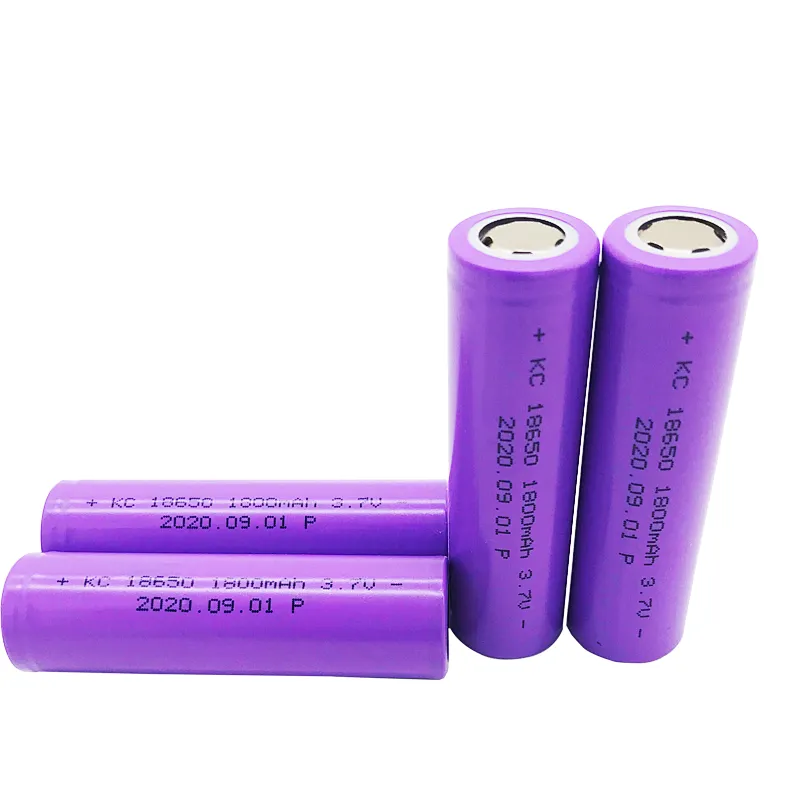 Rechargeable 18650  1800mah 3.7V li-ion battery for cleaner robot solar energy storage  Ebike EV  home appliances