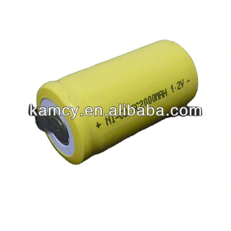 rechargeable akku battery Ni-Cd SC 2000mAh 1.2V with solder tab