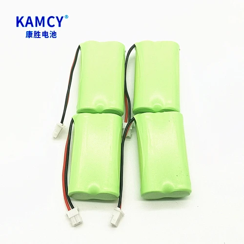 Rechargeable NiMH AAA600mAh 3.6V battery pack with wires and connector for home appliances