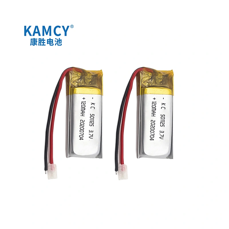 Wholesale 501225 3.7V Lipo battery rechargeable 120mAh li polymer small battery
