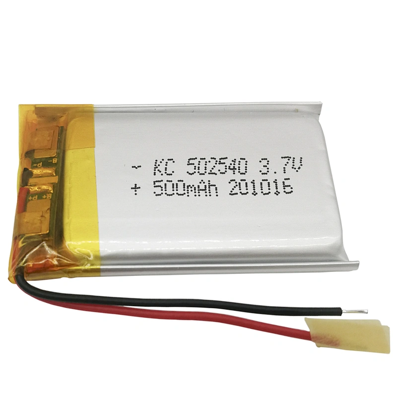 Hot sale 502540 3.7v 500mah li polymer battery 500mah rechargeable lipo 502540 for Driving recorder