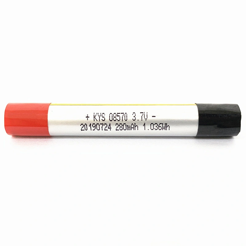 lithium polymer Battery Long Cycle Life 280mAh 08570 1.036wh 3.7v Lipo Battery for E-cigarrete