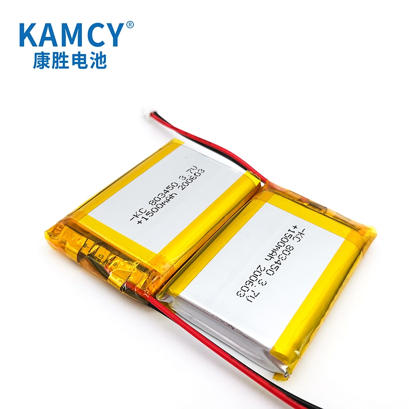 803450 3.7v 1500mAh Rechargeable Lipo Battery IEC UN38.3 MSDS Approved Lithium Polymer Battery