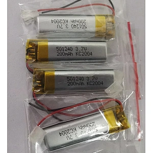 factory price 501240 3.7V 200mAh li polymer rechargeable batteries