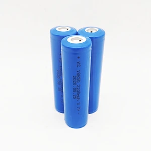 Kamcy factory Rechargeable battery  lithium ion 18650 2200mAh 3.7V cell  IEC UN38.3 MSDS Approved Lithium Battery