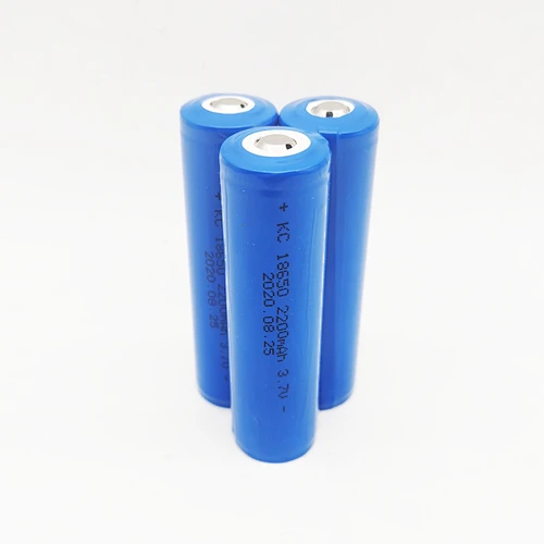 Kamcy factory Rechargeable battery  lithium ion 18650 2200mAh 3.7V cell  IEC UN38.3 MSDS Approved Lithium Battery
