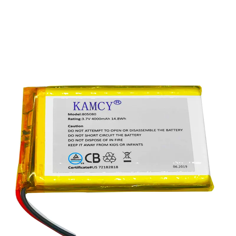 Lipo Battery 4000mAh  High Discharge 3.7V 805080 Polymer Battery