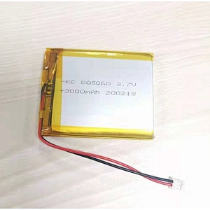 805060 3.7v 3000mAh Rechargeable Lipo Battery IEC UN38.3 MSDS Approved Lithium Polymer Battery