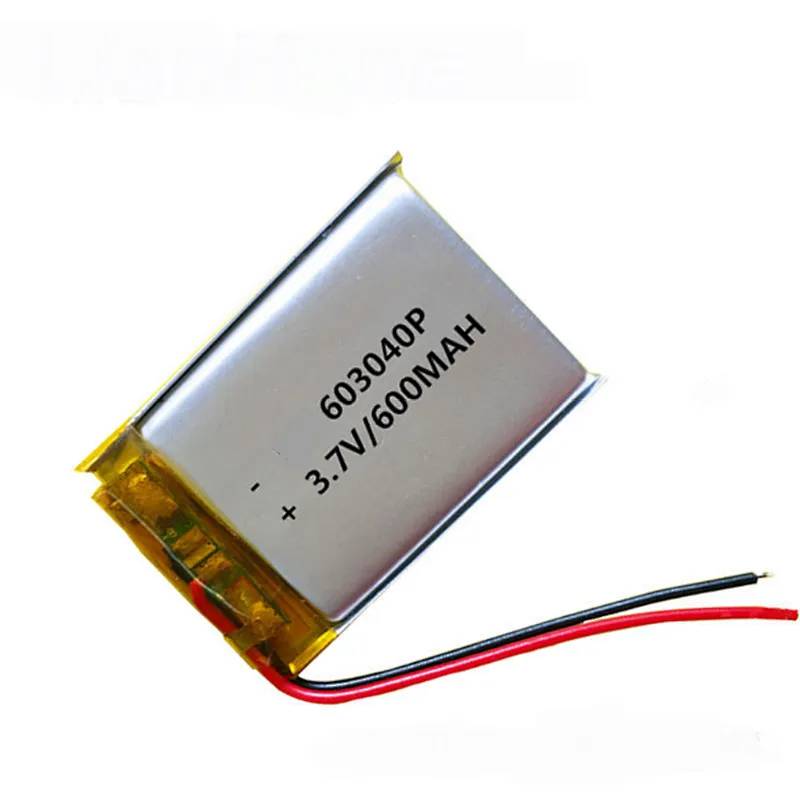 Factory rechargeable 603040 Lipo battery 600mah 3.7V battery for sweeping machine